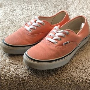 Women’s Salmon Vans size 7